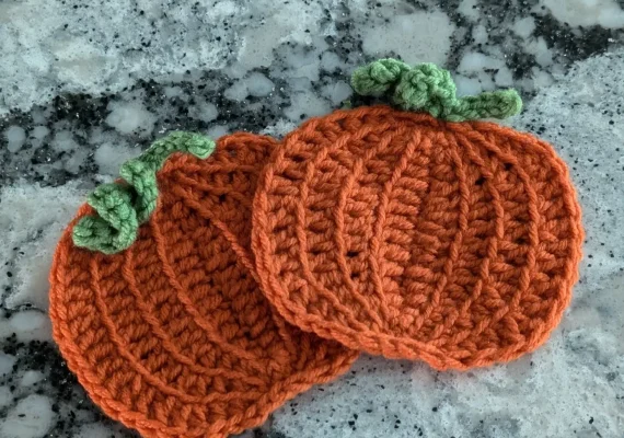 Create Cozy Crochet Pumpkin Coasters for Fall Decor